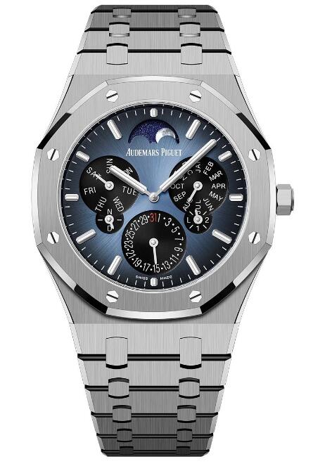 Review 2023 Audemars Piguet Royal Oak Selfwinding Perpetual Calendar Ultra-Thin 41mm Replica watch 26586TI.OO.1240TI.01